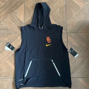 usc trojans sleeveless hoodie windbreaker